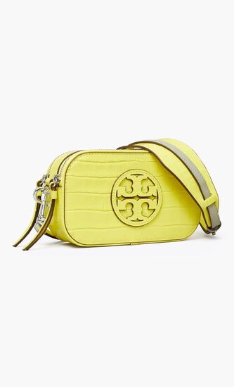 Mini Miller Croc-embossed Crossbody Bag