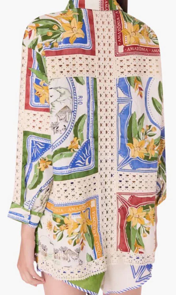 Tropical Destination Crochet Shirt