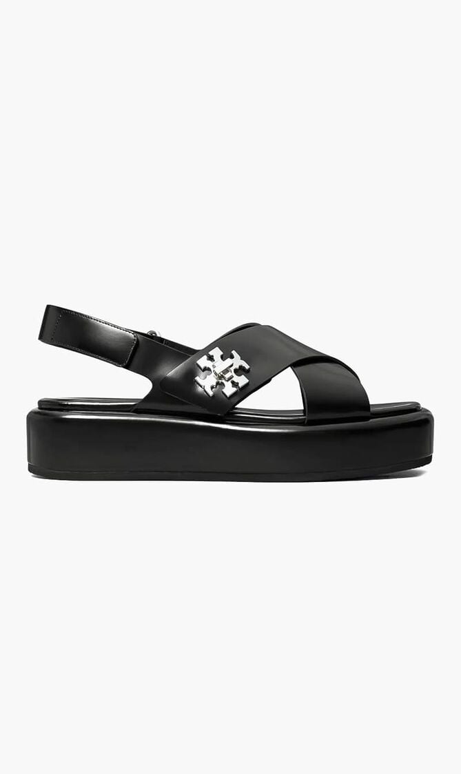 T Lock Platform Sandals