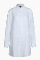 Solid Long Linen Shirt