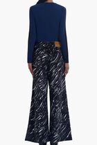 Graphic Print Wide-Leg Trousers