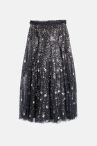 SHOOTING STARS CAPE ANKLE GOWN