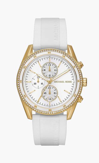 Oversized Hadyn Pave Gold Tone Watch