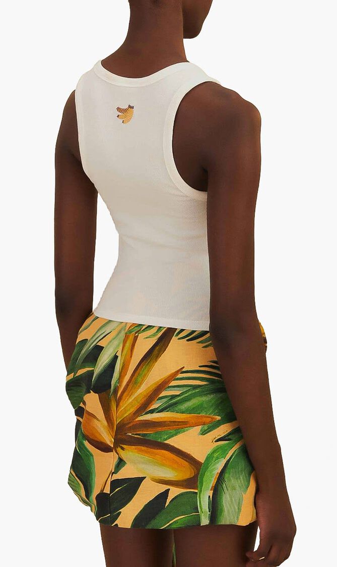 Banana Embroidered Tank Top