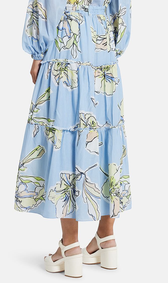 ROMANTICA VOILE MIDI SKIRT