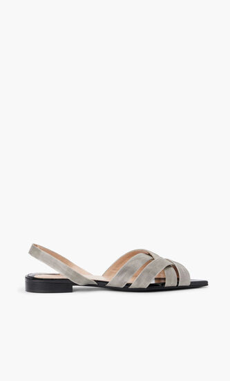 ERIS FLAT SLING BACK METALLIC STRAPS H10