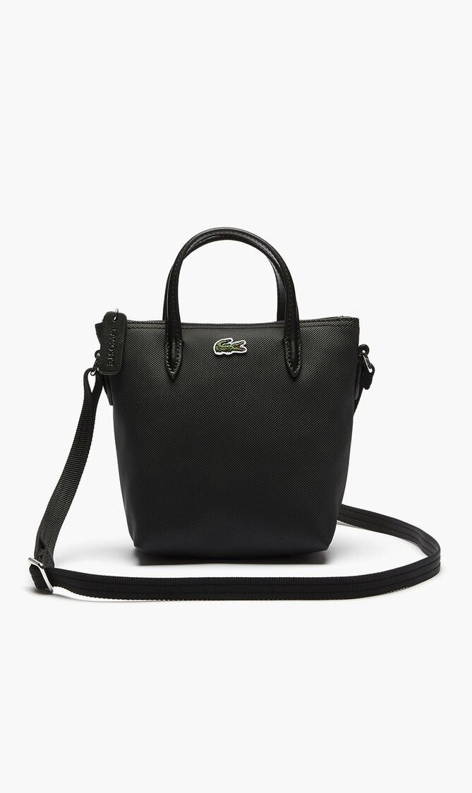 Pique Coated Canvas Mini Zip Tote Bag