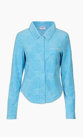 Mono Towelling Jacquard Shirt