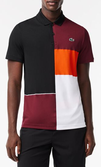 SHORT SLEEVED RIBBED COLLAR SHIRT