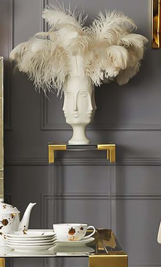 Dora Maar Urn Medium White