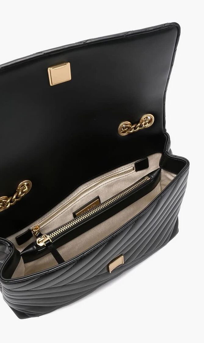 KIRA CHEVRON CONVERTIBLE SHOULDER BAG