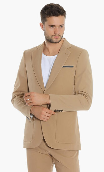 Slim Fit Cotton Blazer