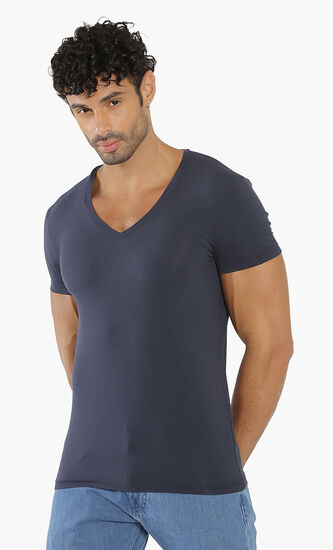 Skin V-Neck Inner T-Shirt