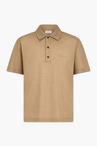 Crepe Voile Polo Shirt