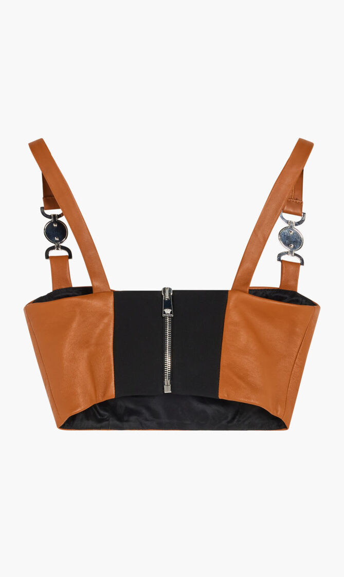 MEDUSA '95 LEATHER BUSTIER TOP