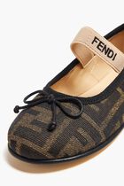 Tobacco Jacquard Ballerinas