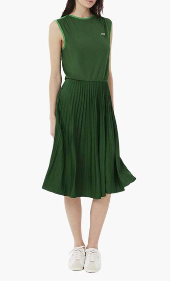 Sleeveless Pleated Dress
