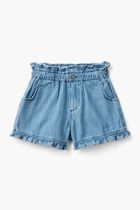 Ruffled Button Front Shorts