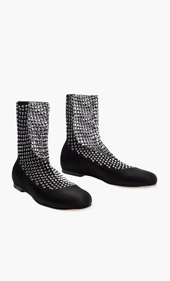 Galaxia 10 Strass Ankle Length Ballerina Shoes