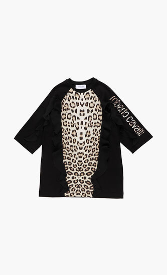 Leopard Print Jersey Dress