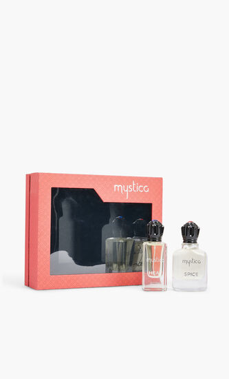 MYSTICA 2 PC SET FOR MEN HEAT EDP 50ML SPICE EDP 50ML