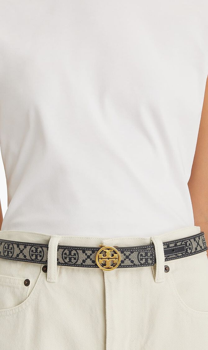 1" T MONOGRAM MILLER BELT
