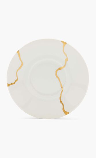 Kintsugi Coffee Cup & Saucer White Set Of 6