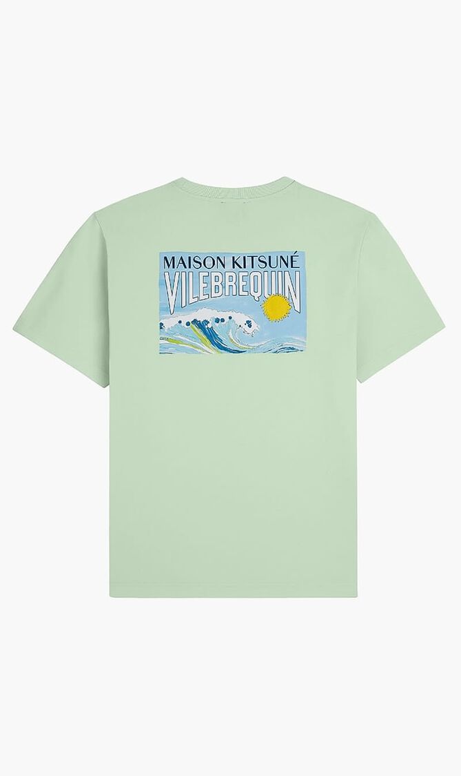 Cotton T-Shirt Wave, Vilebrequin x Maison Kitsune