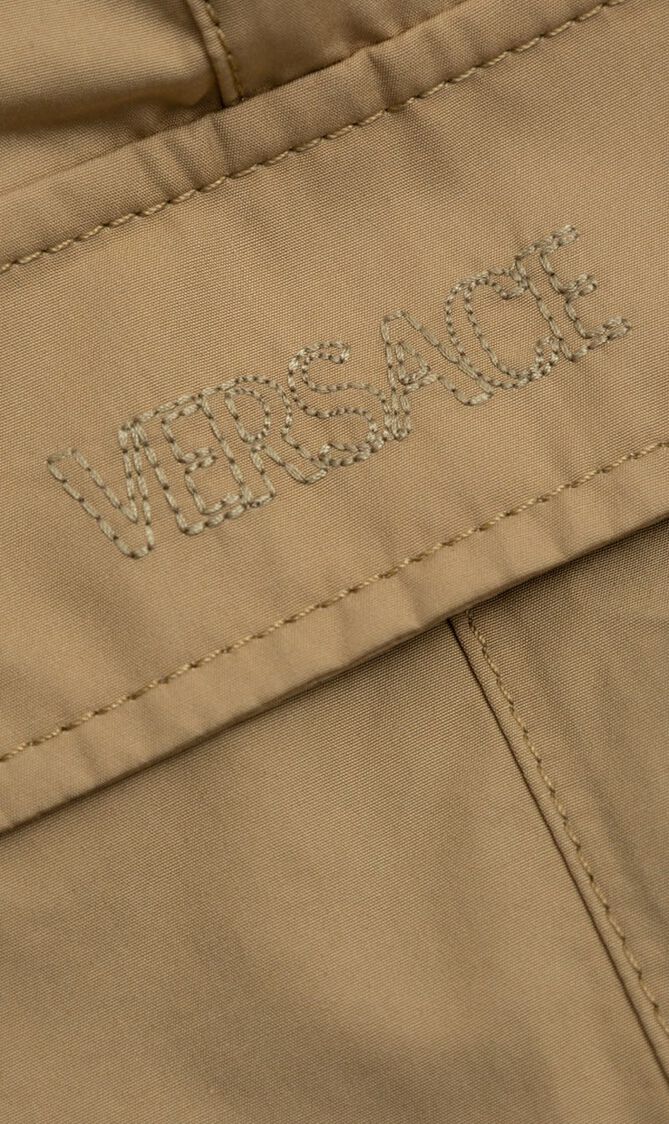 SHORTS RESPONSIBLE COTTON POPLIN + LOGO EMBROIDERY