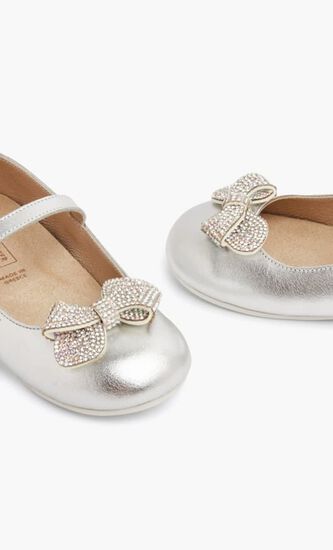 Crystal Bow Ballerinas