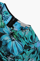 Floral Print Silk Dress