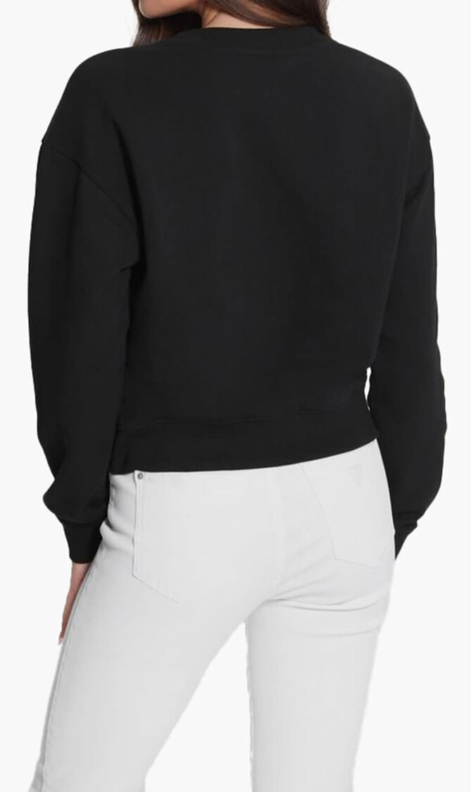 LS GUESS CRYSTAL MESH PULLOVER