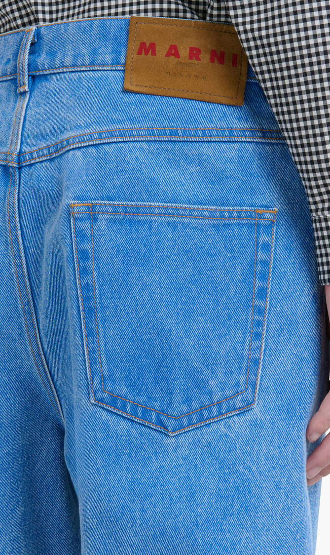 Organic Denim Wide Leg Jeans