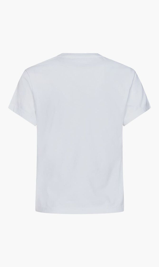 BLING BASEBALL FITTED TEE WHITE BLACK