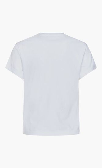 BLING BASEBALL FITTED TEE WHITE BLACK