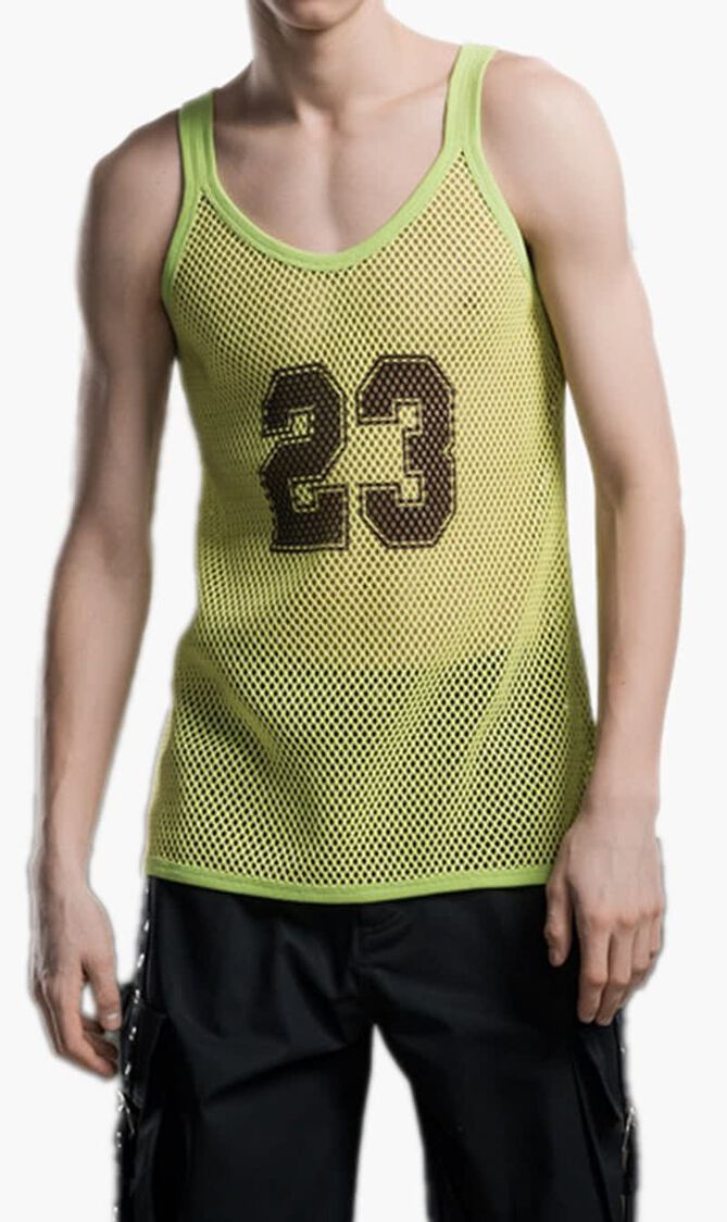 23 LOGO NET STRING VEST SHARP GREEN BLA