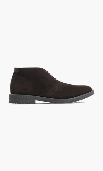 Brandled Suede Boots