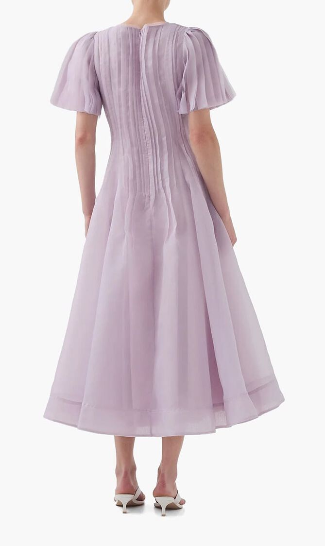 Nova Pleated Midi Dress