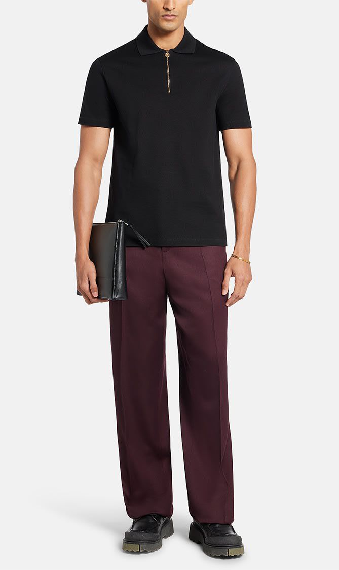 FORMAL PANT CINZED WOOL FABRIC