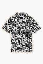 CAMP COLLAR SHIRT-ECO BLACK BLOOMING X TIMO KUILDER