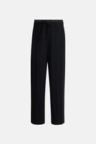 MID RISE DOUBLE WAISTBAND DRAWSTRING PANT