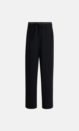 MID RISE DOUBLE WAISTBAND DRAWSTRING PANT
