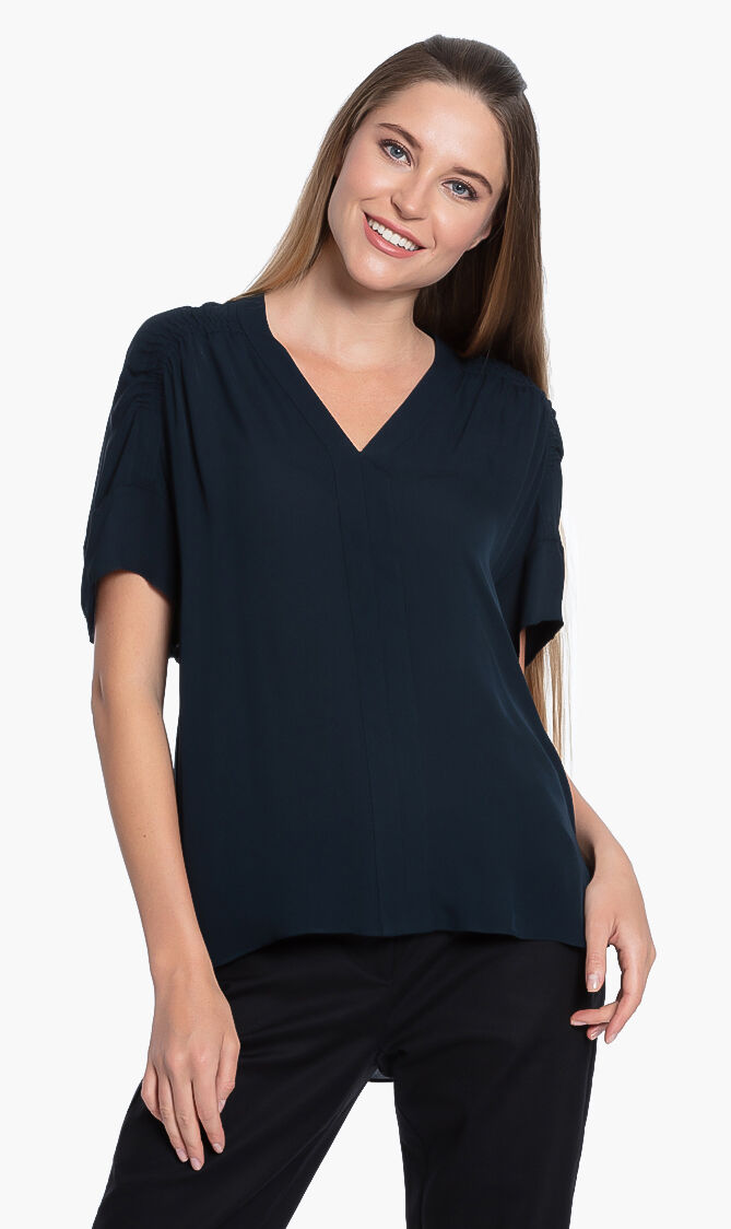 Evlin Ruched Blouse
