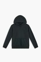 HOODED ACTIVE TOP W - COTTON FRENCH TERRY
