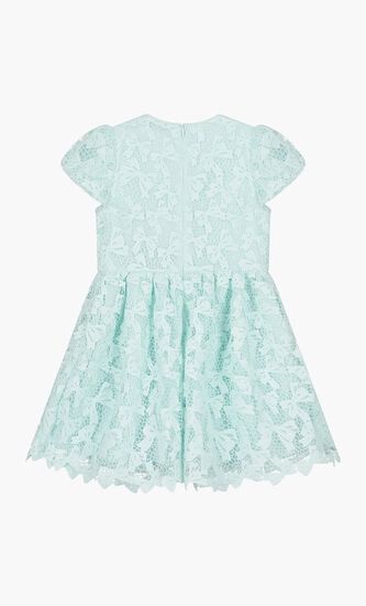 BLUE BOW LACE DRESS