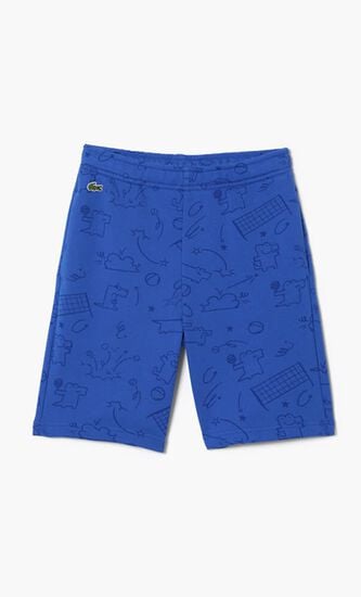 Croc Motif Fleece Shorts