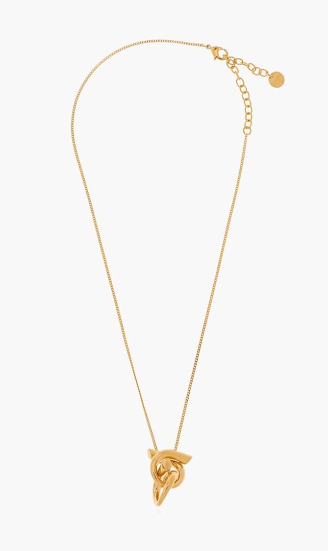 Engraved Logo Pendant Necklace