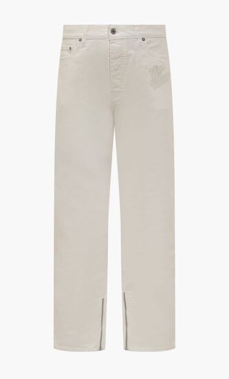 90SLOGO ZIP DET SKATE JEANS RAW WHITE RA