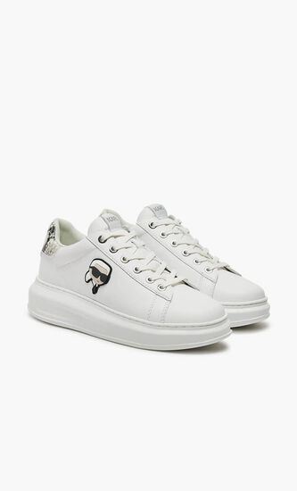 KAPRI KARL NFT SNAKE KONTR WHITE LTHR WOM WHITE LTHR