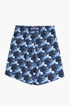 Bleu Marine Printed Shorts